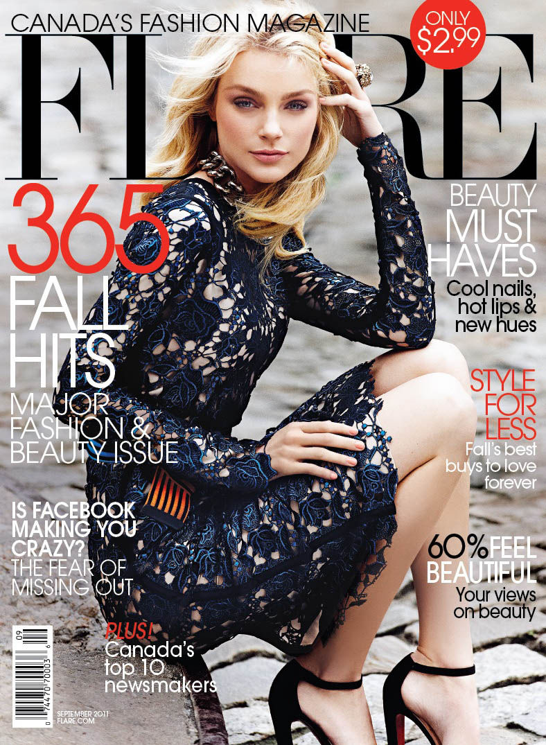 Jessica Stam Covers Flare September 2011.