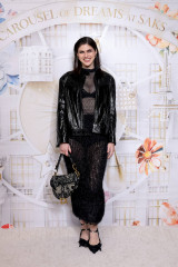 Alexandra Daddario at Saks and Christian Dior Holiday unveiling in NY 11/20/23 фото №1381400