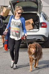 Amanda Seyfried With Her Dog Finn in Los Angeles фото №929081