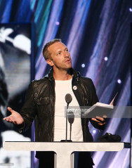 Chris Martin - Rock And Roll Hall Of Fame Induction Ceremony in NY 04/10/2014 фото №1198119