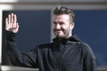 David Beckham attends the «Create with Beckham» by Adidas Paris event in Paris фото №1051433