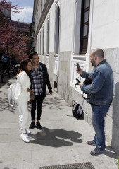 Eva Longoria and Jose Antonio Baston – Arrive at Their Hotel in Madrid  фото №952934