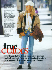 Karen Mulder by Patrick Demarchlier for US Vogue // August 1991. фото №1286373