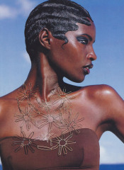 Kiara Kabukuru ~ US Vogue June 1997 by Herb Ritts фото №1380259