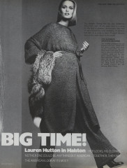 Lauren Hutton ~ US Vogue September 1975 by Francesco Scavullo фото №1374940