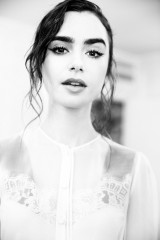 Lily Collins – Getting Ready for Paris Fashion Week With W Magazine  фото №1000298