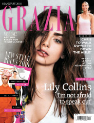 Lily Collins in Grazia Magazine, January 2018 фото №1027157
