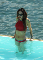 NINA MORIC in Bikini at a Pool in Santa Margherita 06/25/2020 фото №1261918