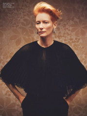 Tilda Swinton by Nikolai von Biscmarck for Vogue UK // Feb 2021 фото №1287190