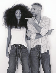 Vincent Cassel + Tina Kunakey by Dant Studio for Madame Figaro // 2021 фото №1289855