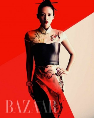 Фото 4922 к новости Чжан Цзыи в журнале Harpers Bazaar. China. Октябрь 2009