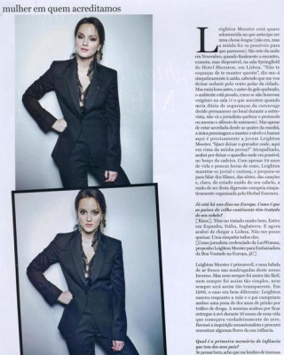 Фото 14917 к новости Лейтон Мистер в журнале Lux Woman Португалия. Апрель 2011