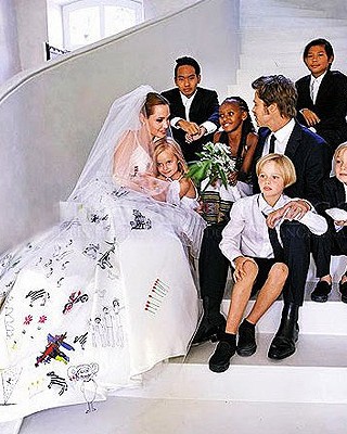Свадьба Анджелины Джоли и Брэда Питта