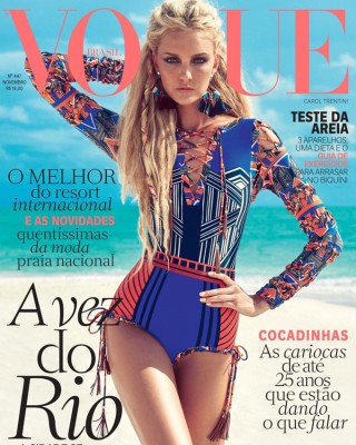 Фото 45678 к новости Кэролайн Трентини в бразильском Vogue
