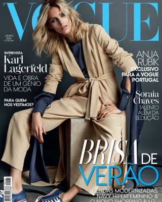 Фото 49424 к новости Аня Рубик в португальском Vogue