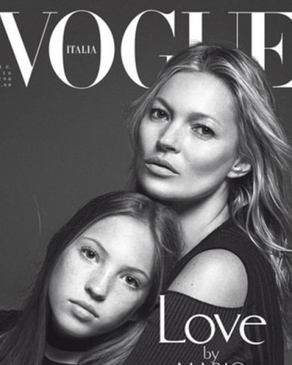 Лила Грэйс Хак и Кейт Мосс на обложке Vogue