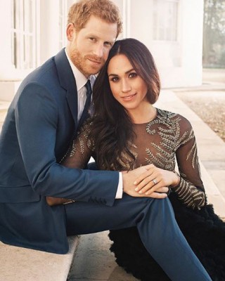 Фото 62992 к новости Портреты принца Гарри и Меган Маркл в честь их помолвки