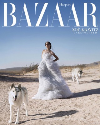 Фото 67703 к новости Зои Кравиц снялась без ретуши для Harper’s Bazaar