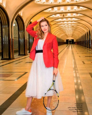 Фото 69933 к новости Карина Андоленко снялась для глянца в метро