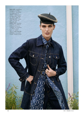 Hilary Rhoda for Elle Ger 102024 by Max Abadian