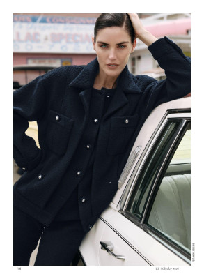 Hilary Rhoda for Elle Ger 102024 by Max Abadian