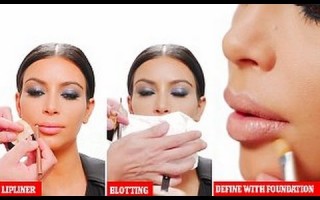Ким Кардашьян поделилась секретом пухлых губ