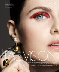 Alexandra Daddario for Elle Magazine Beauty Section, September 2024 фото №1401773