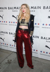 Amber Heard – PUMA x Balmain Launch Event in LA фото №1240350
