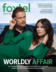 CAITRIONA BALFE and Sam Heughan on the Cover of Foxtel Magazine, February 2020 фото №1246592