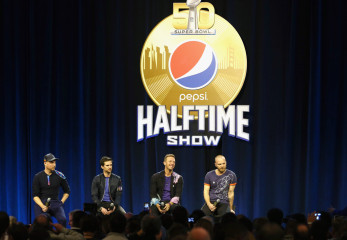 Coldplay - Pepsi Super Bowl Halftime Press Conference in San Francisco 02/04/16 фото №1155205