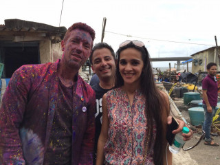Coldplay - Music Video Hymn For The Weekend (2016) - On Set in Mumbai фото №1047439