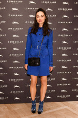 Crystal Reed - Longchamp Fifth Avenue opening in NY фото №1067441