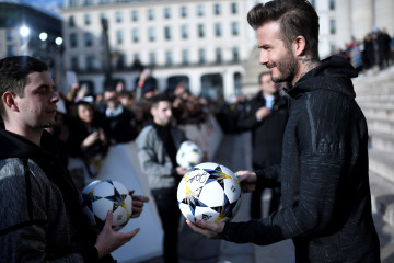 David Beckham attends the «Create with Beckham» by Adidas Paris event in Paris фото №1051434