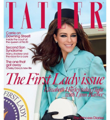 ELIZABETH HURLEY in Tatler Magazine, UK April 2020 фото №1248496