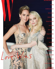 Emma Stone and Jennifer Lawrence – W Magazine (January 2018) фото №1027817