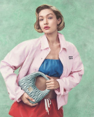 Gigi Hadid ~ Miu Miu Handbags 2025 by Steven Meisel фото №1415025