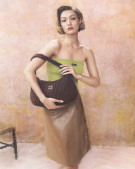 Gigi Hadid ~ Miu Miu Handbags 2025 by Steven Meisel фото №1415028