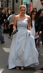Hilary Duff in a “Cinderella” Dress – “Younger” Set in NY фото №973098