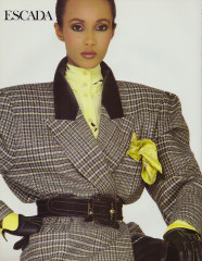 Iman ~ ESCADA advertisement for MADAME Germany August 1987 фото №1377382