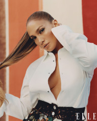 Jennifer Lopez Photographed by Micaiah Carter for US Elle // February 2021  фото №1287376