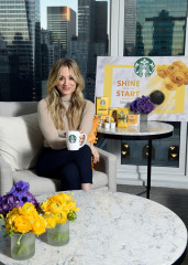 Kaley Cuoco – Starbucks “Shine from the Start” Spring Campaign in NYC фото №1250056