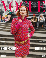 Karen Elson ~ Vogue Italia August 2024 by Martin Parr фото №1408323