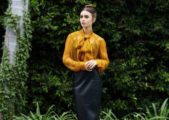 Lily Collins by G L Askew II for Backstage || 2020 фото №1286649
