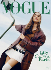 Lily Collins by Maciek Pozoga for Vogue France (Dec/Jan 2023) фото №1358537