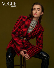 Lily Collins by Thomas Whiteside for Vogue Arabia || November 2020 фото №1281890