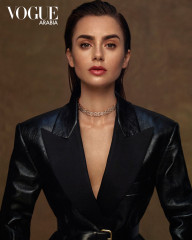 Lily Collins by Thomas Whiteside for Vogue Arabia || November 2020 фото №1281889