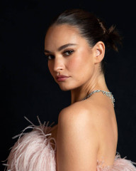 Lily James by Pip Bourdillon for VF Oscar Party in Beverly Hills 03/12/2023 фото №1398332