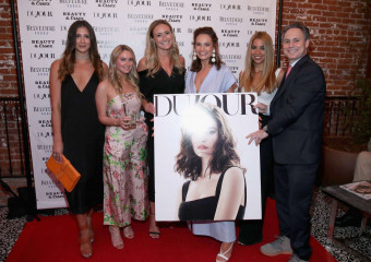 Lily James – DuJour’s Summer Issue Cover Party in Los Angeles фото №976102