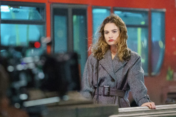 Lily James - 'What's Love Got to Do with It?' On Set | 2021 фото №1294736