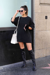 Olivia Culpo in Mini Dress Leaving Photoshoot in Los Angeles фото №924527
